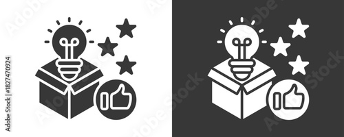 New Product Icon Set Vector Collection Isolated In Black And White