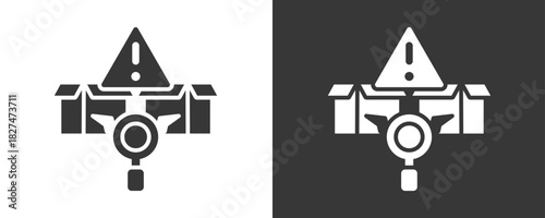 Defect Icon Set Vector Collection Isolated In Black And White