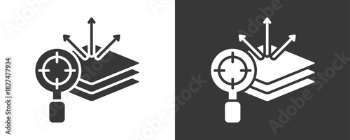 Inspection Icon Set Vector Collection Isolated In Black And White