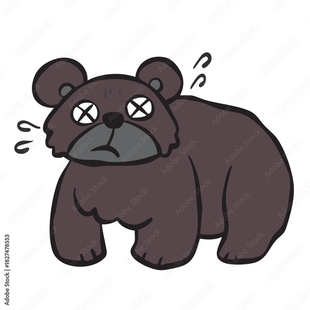 Fototapeta premium 驚くクマ クマ対策 animal bear