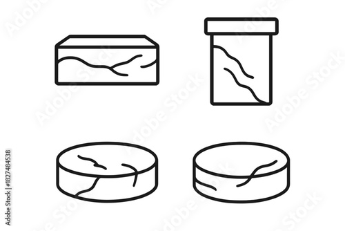 Collection of laboratory samples stored in various containers for scientific analysis