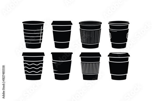 Stackable Plastic Cup Tumbler Silhouette Pack