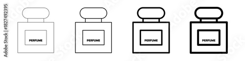 Vector icon of a men s fragrance bottle