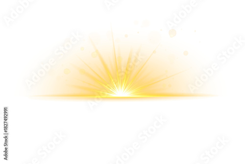 Glowing yellow burst in png with neon flash, radiant sparkles, bright beamlight, fiery wave and luminous energy bloom.