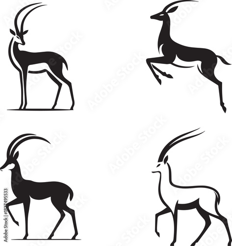 Deer & Antelope Silhouette Pack