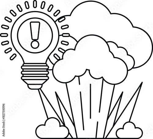 A light bulb is shown with a question mark on it