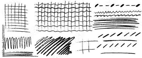 Soft textured grid and underline using crayon color and crayon strokes, arranged over clean grid layout and repeated lines, finished with subtle scrawl flow and expressive scrawl motion.