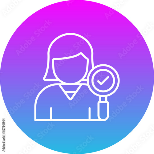 Female Auditor Icon