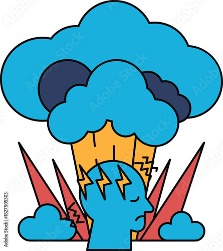 A man is shown with his head in the air, looking at the sky