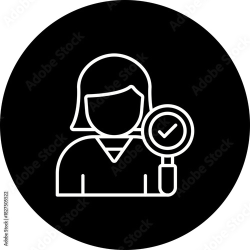 Female Auditor Icon