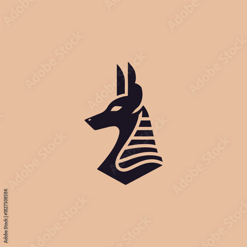 Anubis Egypt God Logo