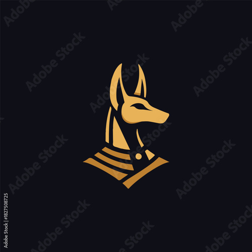 Anubis Egypt God Logo