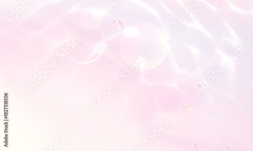 きらめくピンクの水面背景