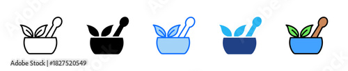 Herbal Products Icon Set Multiple Style Collection