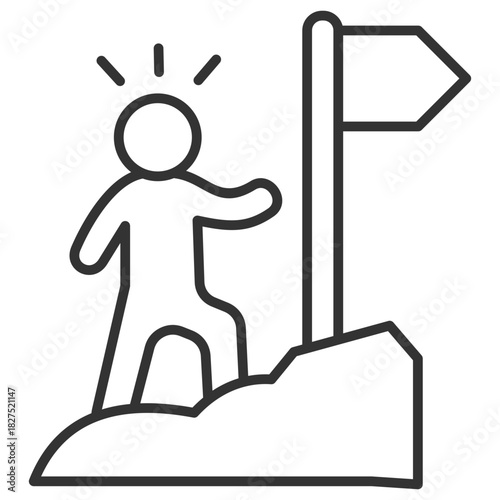 Achieve Outline Icon