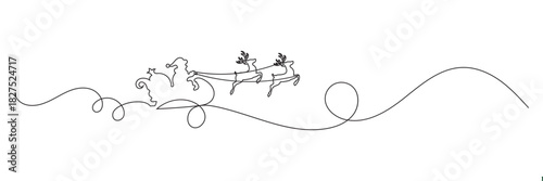 Minimalist Christmas baubles line art illustration. Simple black-and-white Christmas baubles drawn in elegant line art, featuring flowing decorative lines and a snowflake ornament for holiday designs
