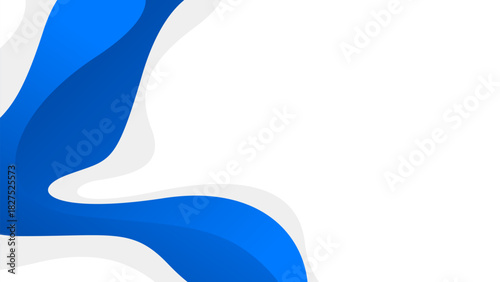 Abstract blue and white wave background, modern minimalist wallpaper, smooth gradient curves. Suitable for template designs, sale banners, business cards, websites and pages