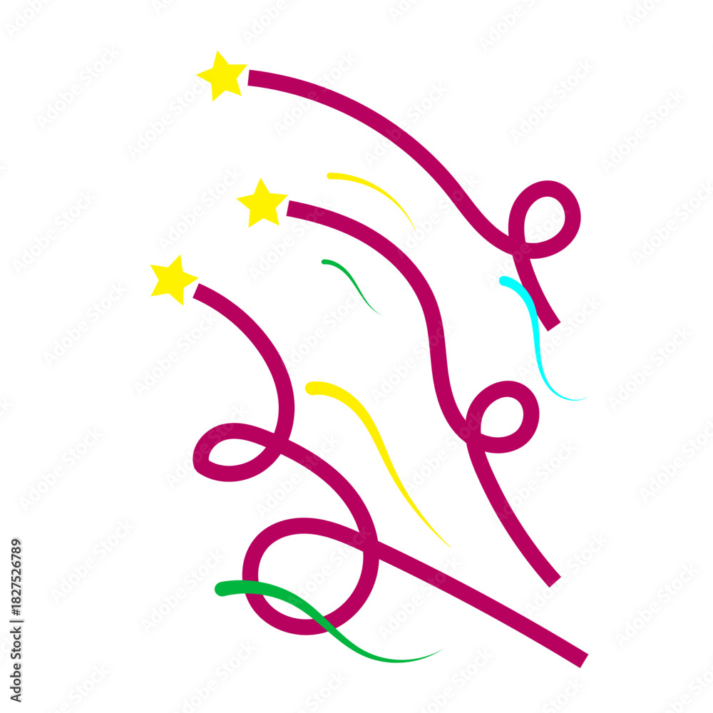 Obraz premium Confetti With Sparkle