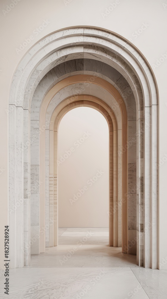 Fototapeta premium Modern Colorful Archway Architecture 