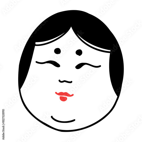 縁起物　おかめ