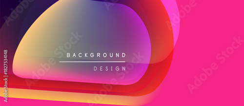 Abstract layers, vibrant colors, gradient effect. Modern design element, suitable for backgrounds, presentations. Pink, purple hues dominate composition.