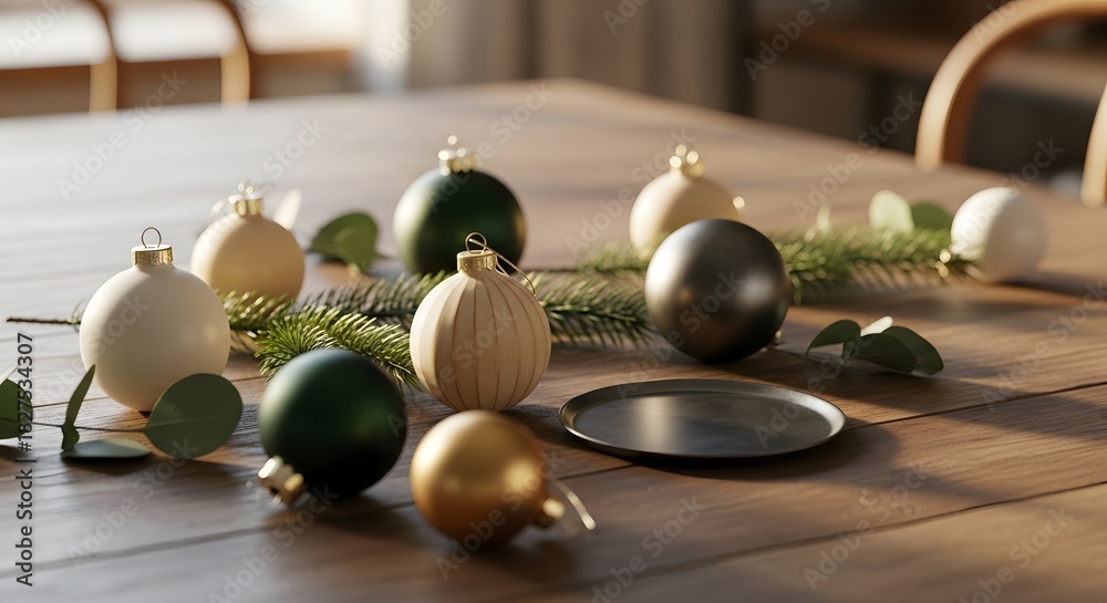 Naklejka premium Soft and warm Christmas stillness