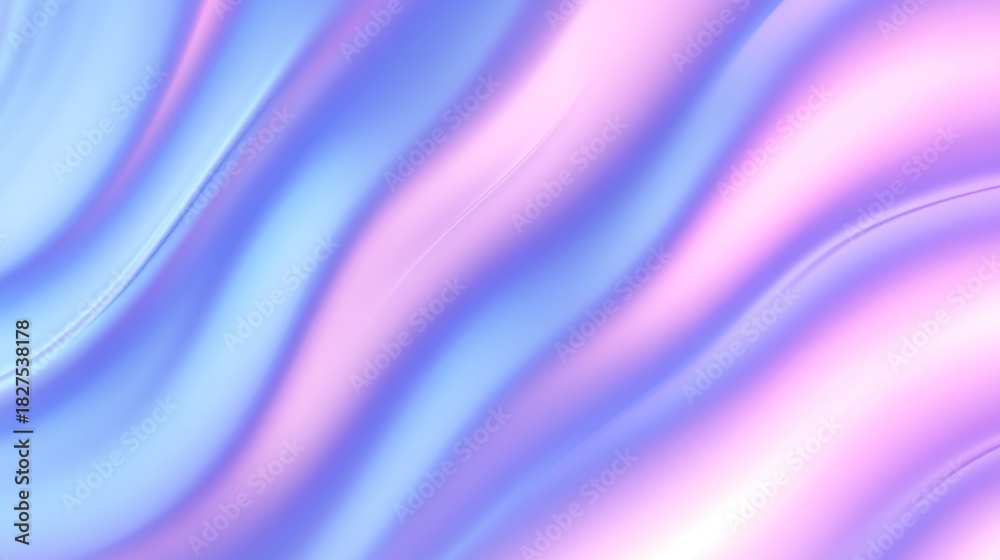 Fototapeta premium Delicate, flowing pastel waves of color.