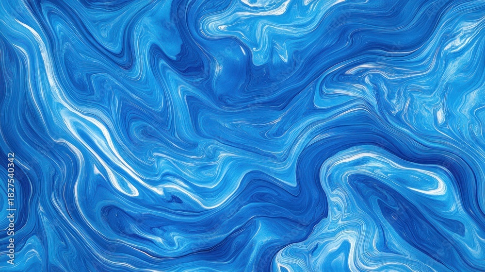 Obraz premium Abstract blue and white marble design.