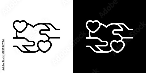 Empathy Icon Vector Illustration. Fresh Line Design Built For Creative Flexibility In Light And Dark Versions. 