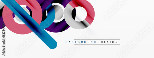 Abstract colorful lines create dynamic composition. Modern design element for backgrounds, banners, presentations. Simple, clean aesthetic.