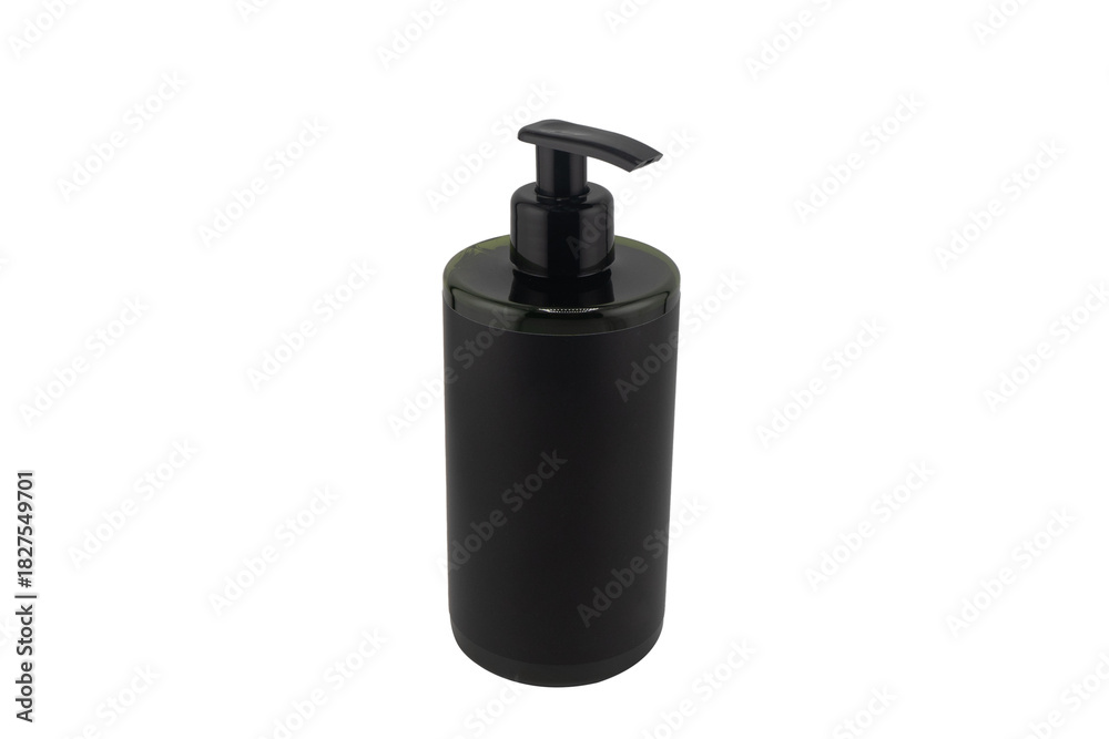 Obraz premium Plastic bottle for detergent cleaning agent iIsolated on white background. Plastic bottle isolated with clipping path