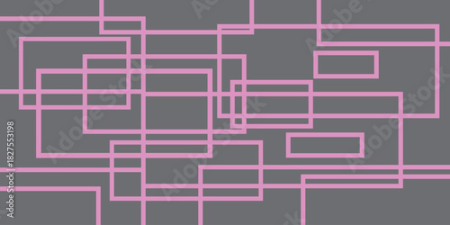 Abstract purple background with lines square vector illustration.