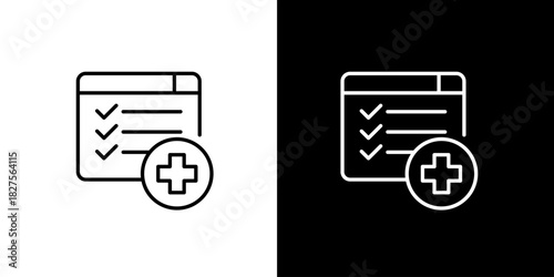 Linear icon for task management, illustrating the addition of a new item to a checklist or to-do list within a user interface