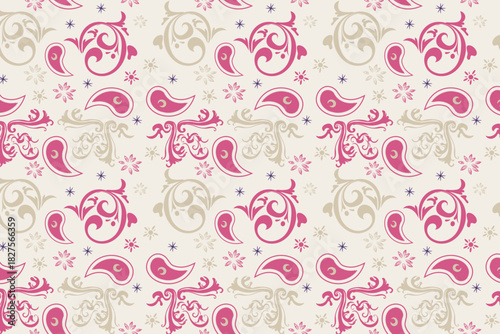 Elegant traditional Indian seamless pattern featuring ornate linework and regal gold accents, perfect for luxury weddings, cultural events, and festive décor.