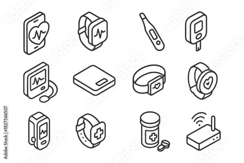 Health monitoring devices: wearables and tools for fitness and wellness.