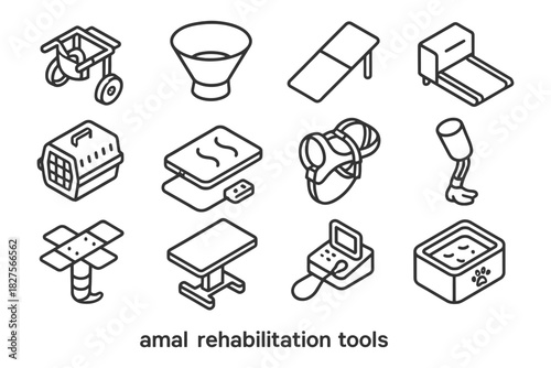 Amal rehabilitation tools: essential equipment for animal recovery and therapy.