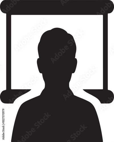 Man vector illustration standing confidently, representing business, success, and professional lifestyle concepts