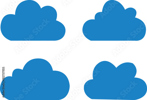 cloud computing icon set