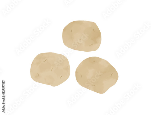 シンプルなじゃがいものイラスト