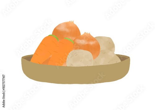 シンプルな野菜のイラスト