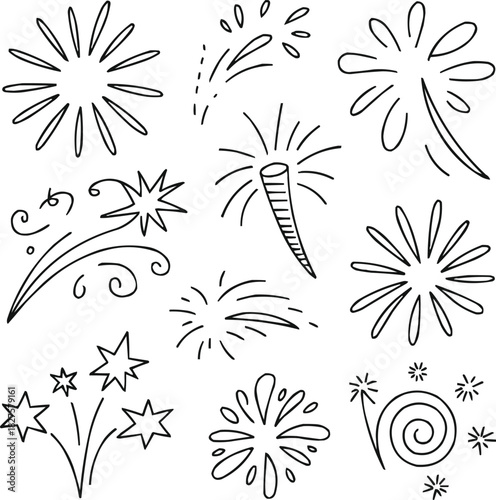 Car Audio Control Outline Icons Set Speakers, Equalizer, Volume Knob, and Stereo Elements