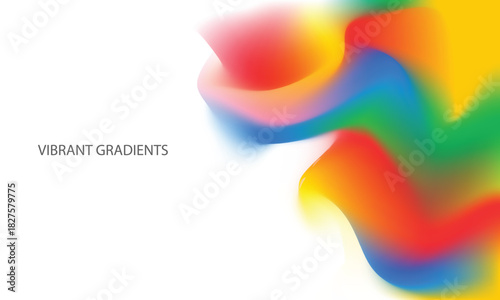 Abstract liquid colorfull gradient background