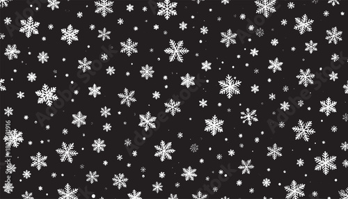 Snow flakes vector background. 
