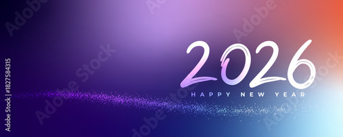 2026 Happy New Year Background