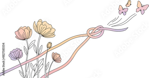 Floral and butterfly 