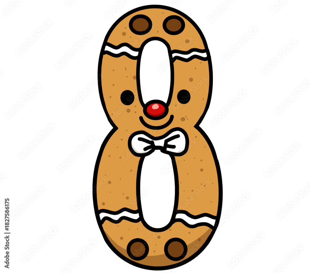 Fototapeta premium Cute Christmas Number 8