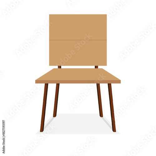 Wooden Dining Chair cartoon cute