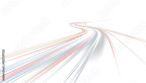 Glowing car motion trail PNG with transparent background overlay