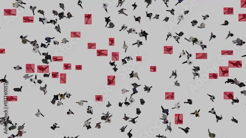 Demonstration of futuristic technologies. The artificial intelligence system simultaneously identifies and tracks the poses of many moving people.