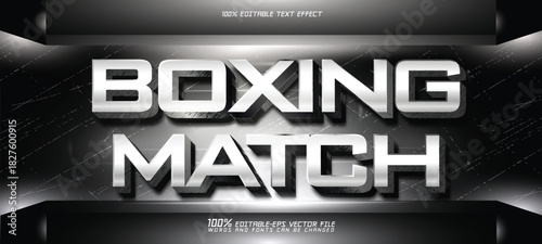 boxing match text 
